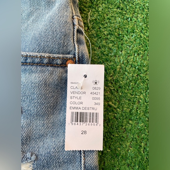 NWT Pacsun|| Vintage High rise Emma distressed Shorts in Medium Indigo, Size 28 - Picture 5 of 7